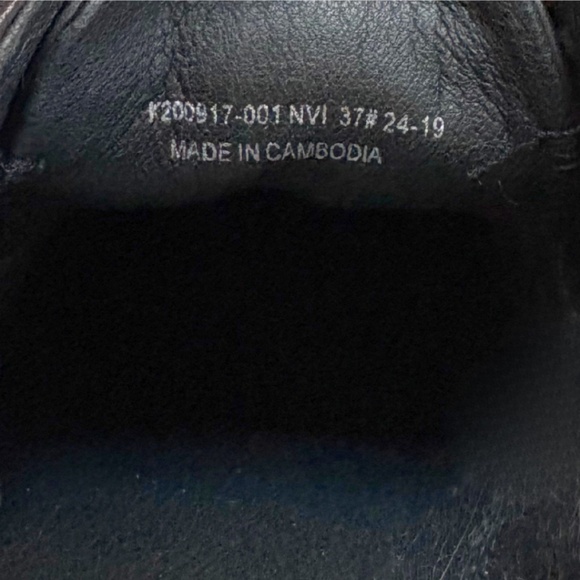 CAMPER | Lotta Black Leather Oxford with Chunky Heels – Size 37 (US 7) - Picture 10 of 15